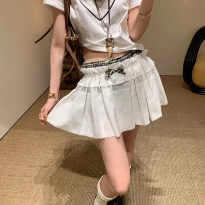小众青春减龄两件套松弛感半身裙