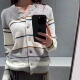 marchen25秋冬甜美温柔风条纹羊毛针织开衫 休闲百搭软糯毛衣女