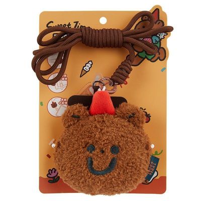 名创优品毛绒零钱包手机挂饰挂件