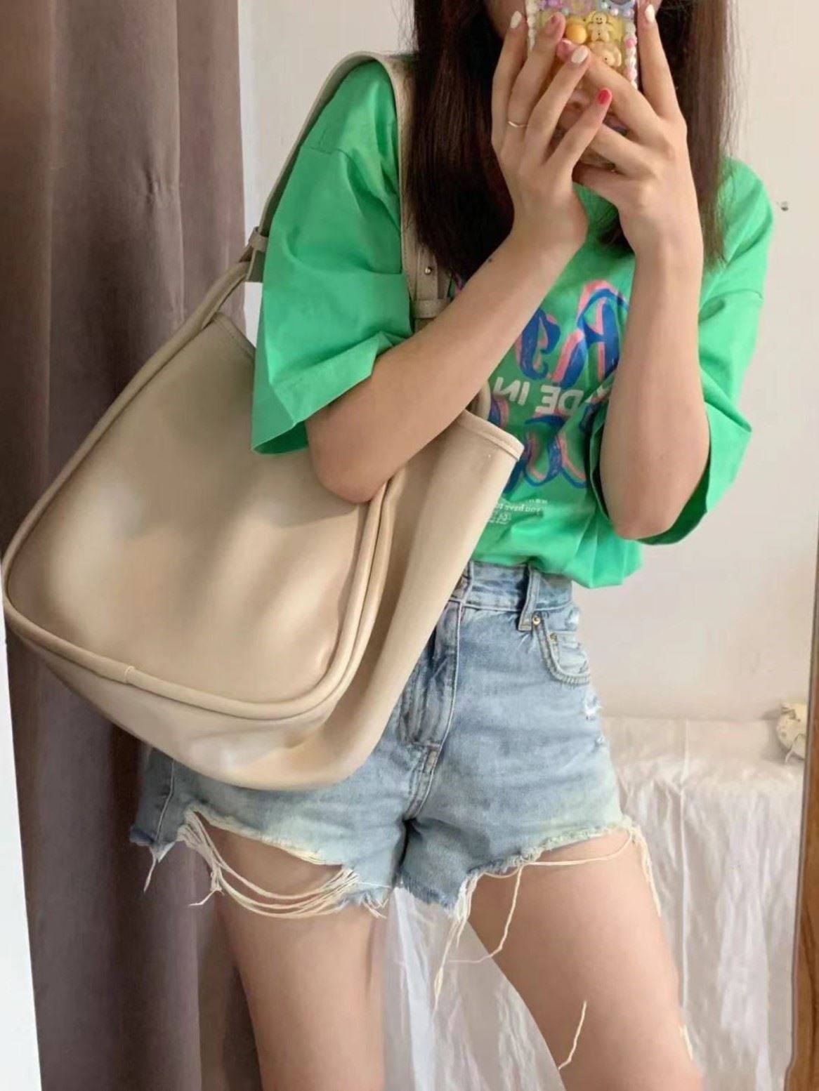 可以放ipad的包包学生上课通勤包学院单肩包大容量时尚平板手提包