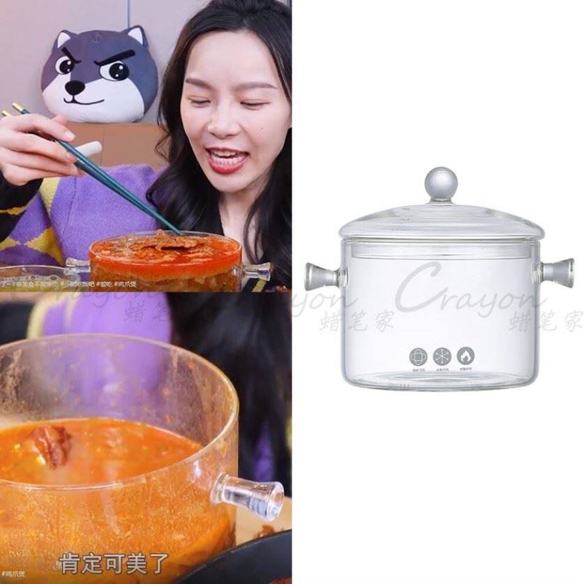 炖锅炖汤家用透明煮锅迷你汤碗