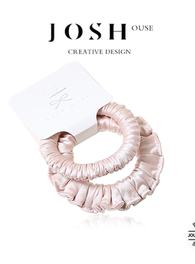 韩版褶皱缎面发圈女高马尾网红新款发绳柔软不伤发甜美百搭头绳