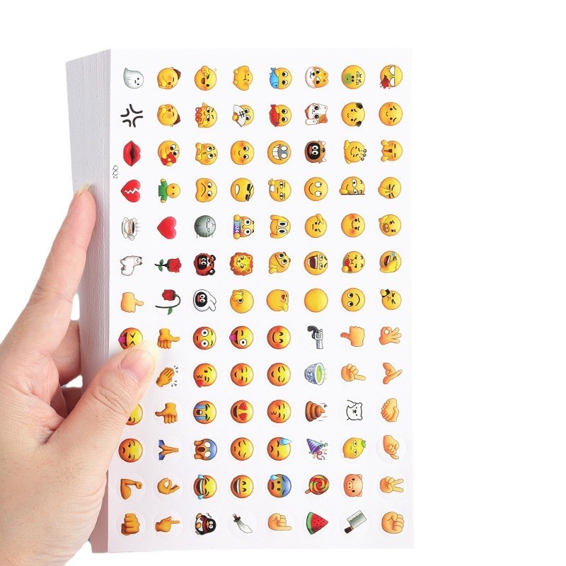 表情贴纸 emoji贴纸表情包贴图贴画手帐创意卡通可爱搞笑贴新版
