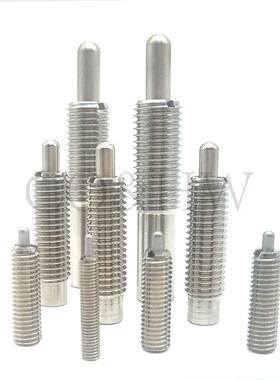 不锈钢弹簧柱塞 ZAP04超轻载弹顶锁销 弹簧定位销PJLSW3/4/5/6/8