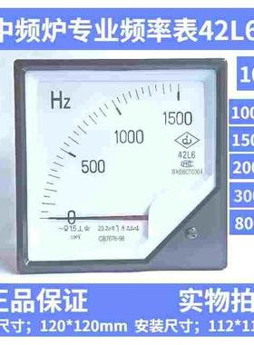 中频炉专用频率表赫兹表42L6-2000 1500 3000 4000 8000HZ/100V