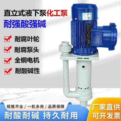 塑料液下泵立式槽内泵防爆化工离心泵耐腐蚀水泵脱硫泵喷淋塔水泵