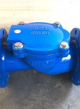 H44X-16Q法兰橡胶瓣板止回阀DN50 65 80 100 125 150 200 300SFCV