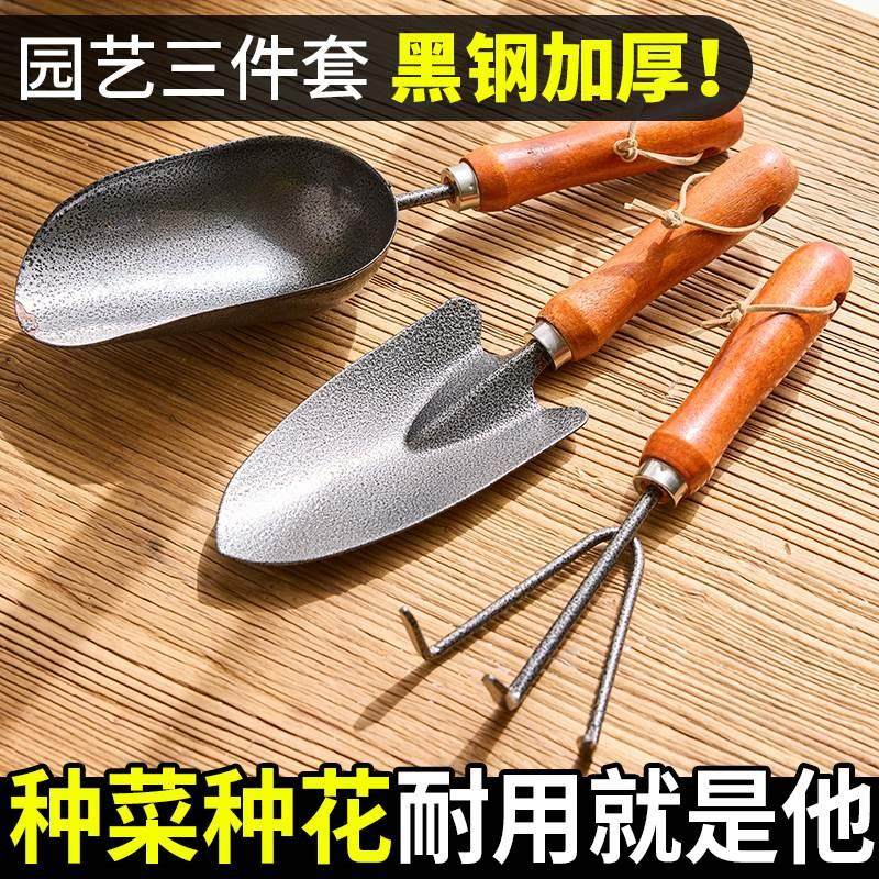 种花工具家用套装种菜栽花养花多肉铲松土耙子铁锹园艺小铲子三件,工业油品/胶粘/化学/实验室用品,烧杯/烧瓶,淘宝优惠券,粉丝福利购,淘宝优惠卷