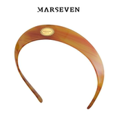 金属牌宽发箍高级感气质百搭可调节头箍2024新品 MARSEVEN 经典