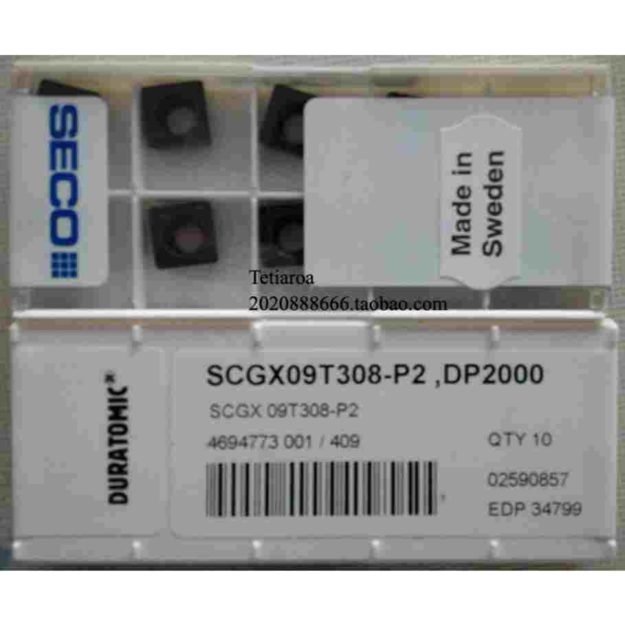 SCGX09T308-P1/P2 DP2000/T2000D/DP3000/T3000D山高SECO数控刀片