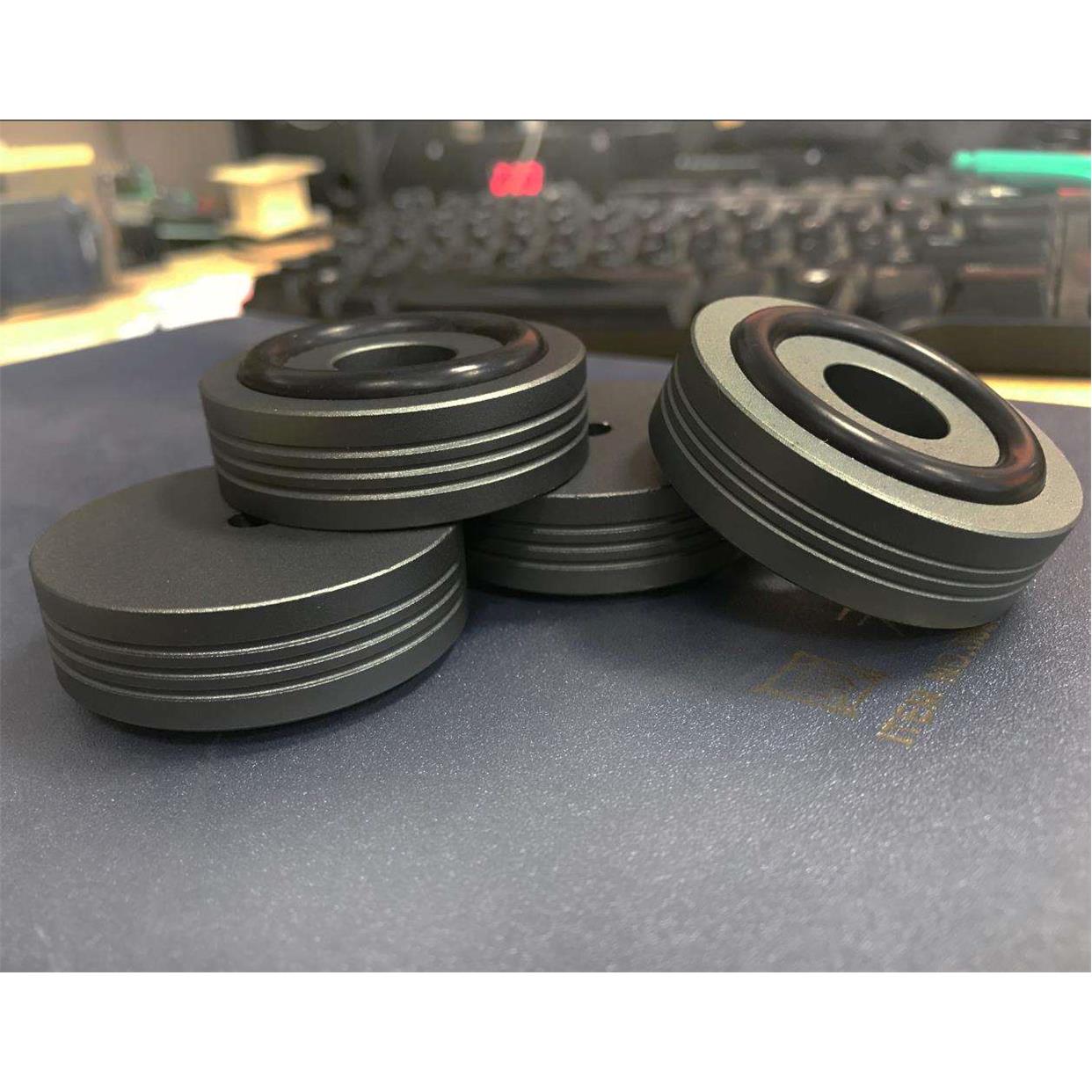 【清风工作室】全铝音箱减震脚垫 一套四颗 直径52mm 机脚避震脚