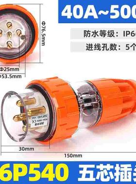 西的丰曼XDFMNA户外工业防水澳标插头座56P540三相40A五线出口