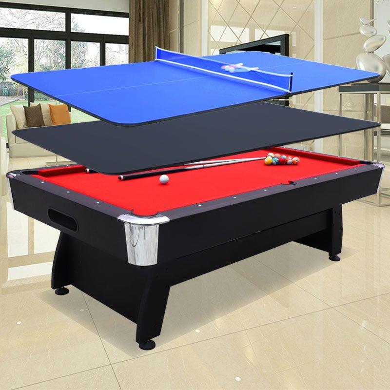 台球桌标准型美式家用多功能三合一乒乓球桌商用餐桌大理石桌厂家
