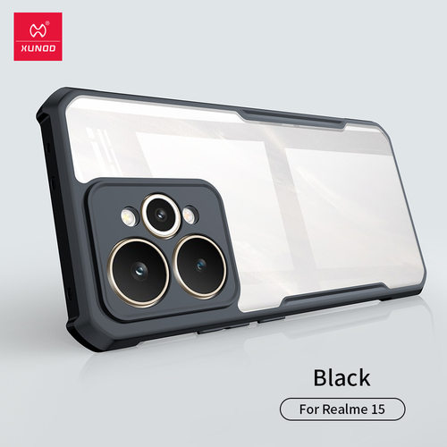 XUNDD 国际版适用Realme15Pro手机壳新款气囊防摔真我15透明保护壳软边硬壳