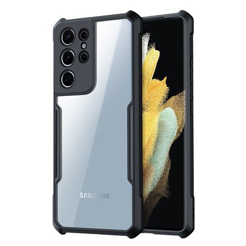 讯迪三星S21手机壳新款透明不黄适用S21Ultra保护套镜头全包气囊防摔软边S21FE硬后盖超薄简约外壳高级感软