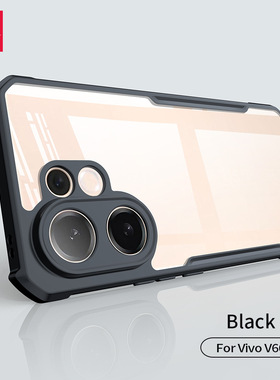 XUNDD 适用vivo V60手机壳新款气囊防摔透明保护壳软边硬壳