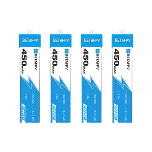 BETAFPV 450mAh1S锂电池四轴无人机电池穿越机fpv 4个装30C BT2.0