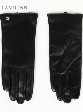 贝克街山羊皮手套 复古黑色中长款加绒可触屏女手套 2025秋冬新款