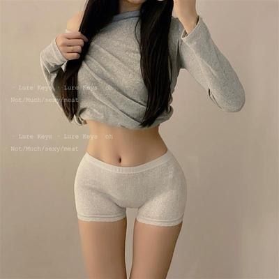 女式安全裤二合一防走光无痕高腰收腹内裤女2025新款纯棉打底短裤