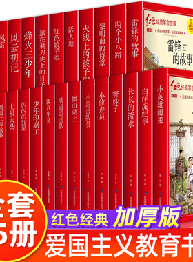 全25册红色经典小学生一二年级课外阅读读儿童抗日革命英雄故事书雷锋的故事注音版闪闪的红星铁道游击队刘胡兰儿童文学