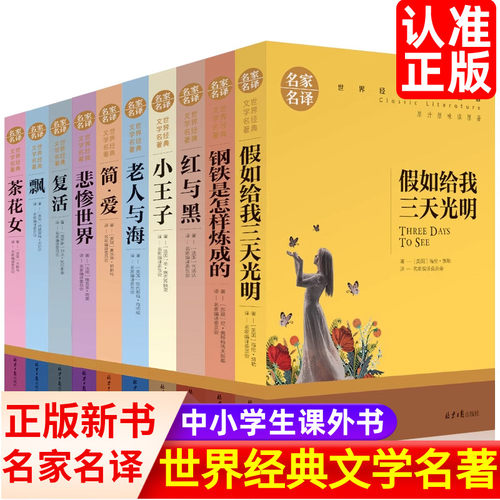十大名著中小学生课外书文学书
