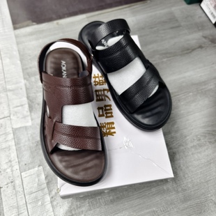 5815黑色品牌尾货特价沙滩凉鞋夏季男鞋中年休闲凉拖鞋两用