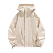 黑武士冲锋衣外套男士 外衣女宽松户外爬山登山服防风防水夹克秋季