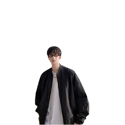 冰丝立领防晒服男款夏季宽松潮流透气防晒衣潮牌大码ins薄款外套