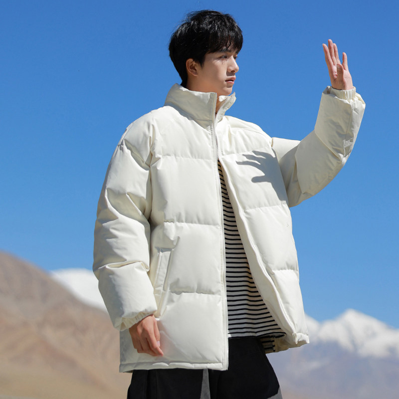 棉衣男冬季加厚加绒男士外套潮牌棉袄新款面包服立领学生情侣棉服