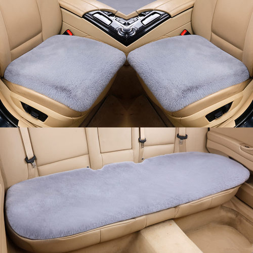 汽车坐垫冬季保暖加厚短毛绒靠背