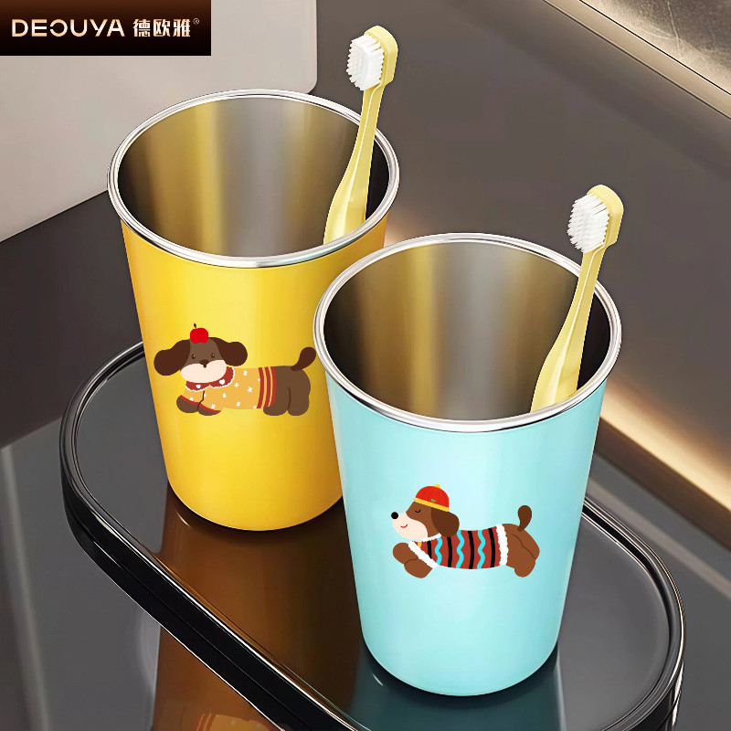 304不锈钢洗漱口杯抗菌防霉刷牙杯子高颜值2025新款可爱情侣杯,餐饮具,随手杯,淘宝优惠券,粉丝福利购,淘宝优惠卷