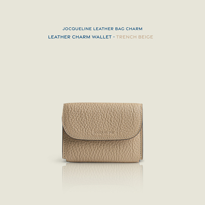 JOCQUELINE 法国进口皮革 全手工挂件卡包 短款钱包真皮零钱包