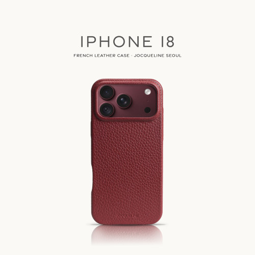 适用iPhone18Pro/ProMax按键款  JOCQUELINE法国进口皮革手机壳