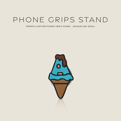 JOCQUELINE 法国进口皮革 全手工 冰淇淋 气囊磁吸支架