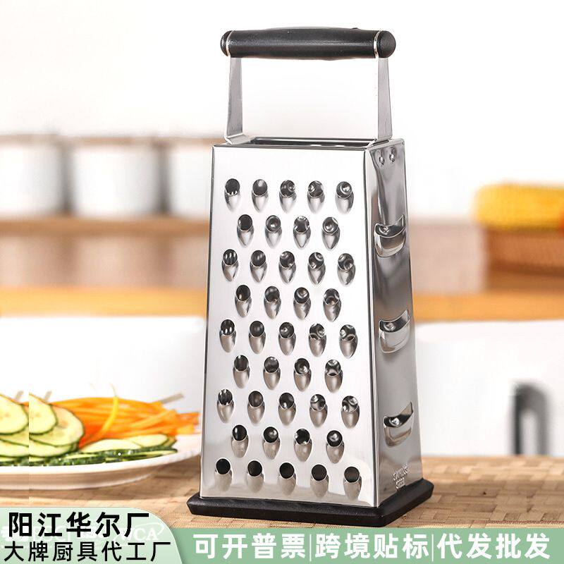 不锈钢四面瓜刨厨房家用刨丝削皮器多用切菜器芝士刨丝器多功能