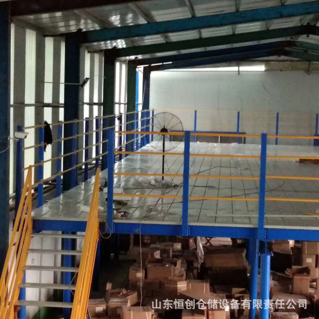 ?阁楼平台大仓库隔二层可拆装工厂制定阁楼货架电商重型钢结构二