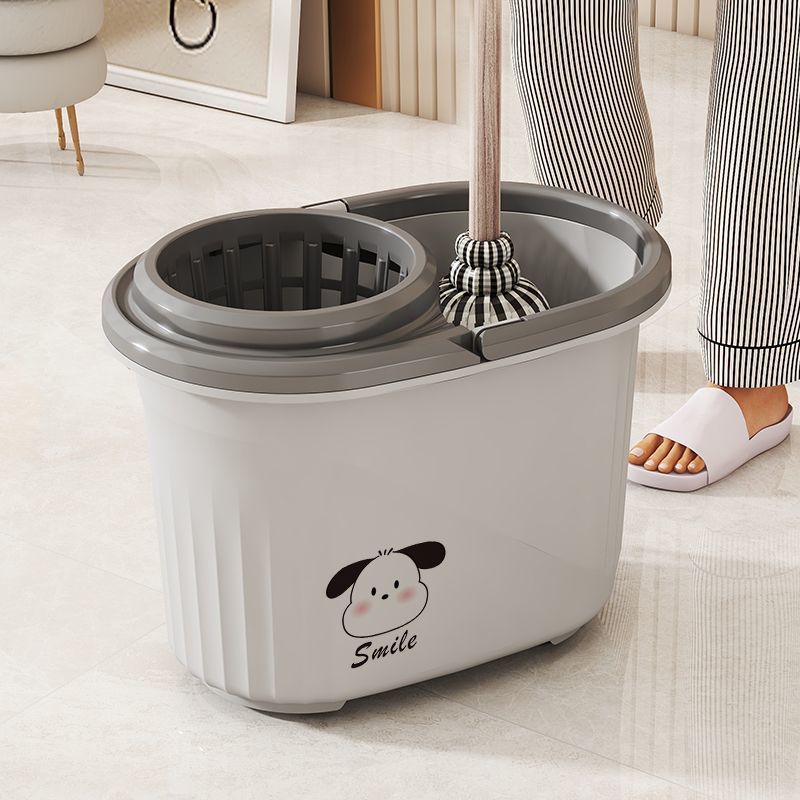 拖把桶家用手压带滑轮地拖桶挤水桶墩布大容量清洁宿舍拖布