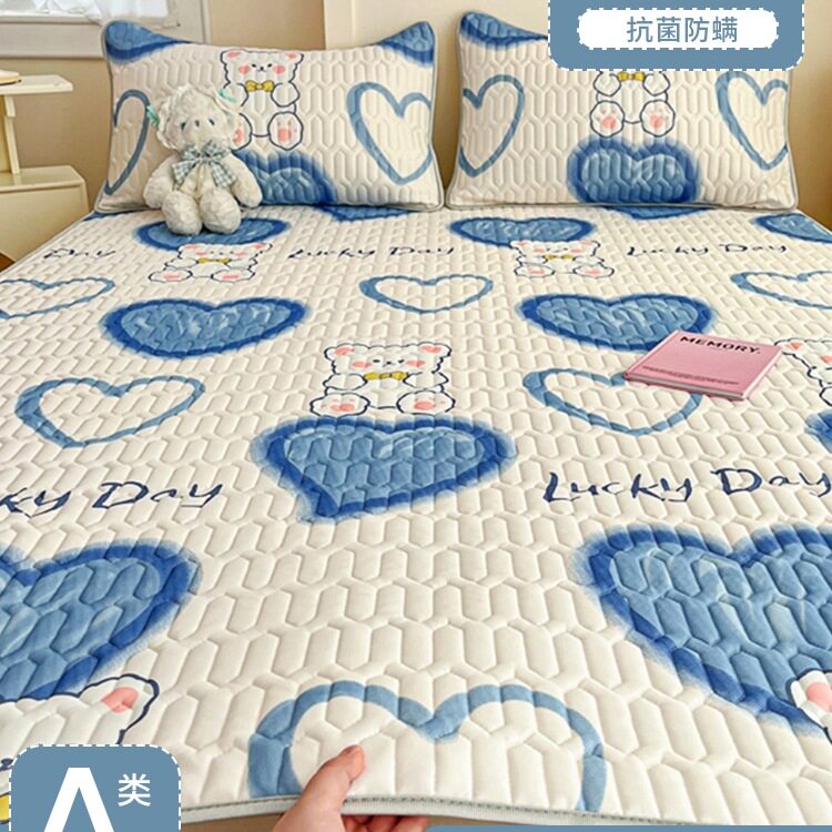 a类母婴级冰丝乳胶凉席学生宿舍床单人三件套可机洗席子2025新款