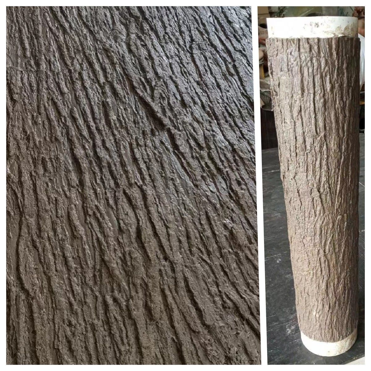 仿真树皮包柱子钢管下水管道遮丑装饰贴墙面阳台假树道具景观工程