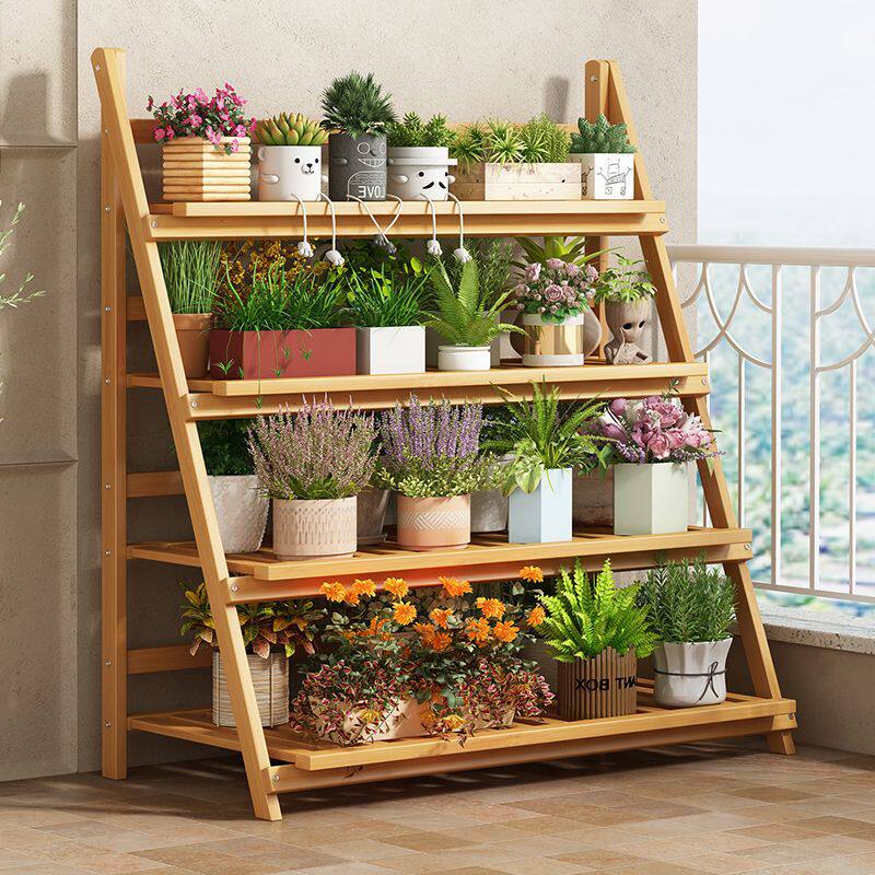 折叠花架子多层室内客厅新款落地阳台装饰花盆架家用省空间置物架