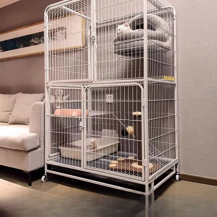 猫笼子猫别墅家用室内带厕所一体自由空间猫咪猫窝猫舍猫屋日用品