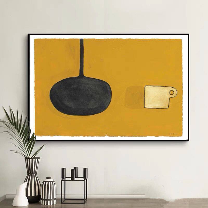 餐厅装饰画现代简约客厅壁画抽象挂墙画咖啡厅饭厅家居墙面挂画