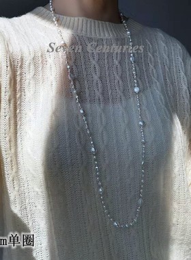 小香风巴洛克珍珠项链多层送女友