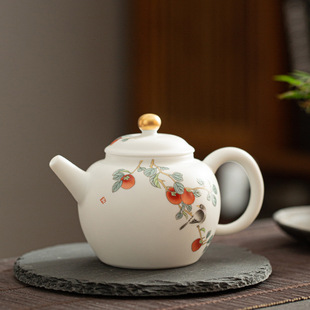 羊脂玉茶壶功夫茶具家用德化陶瓷白瓷泡茶器单壶小茶壶