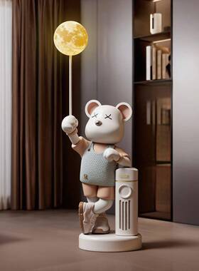 暴力熊摆件客厅电视柜沙发大型落地装饰品存钱罐蓝牙音箱乔迁礼物