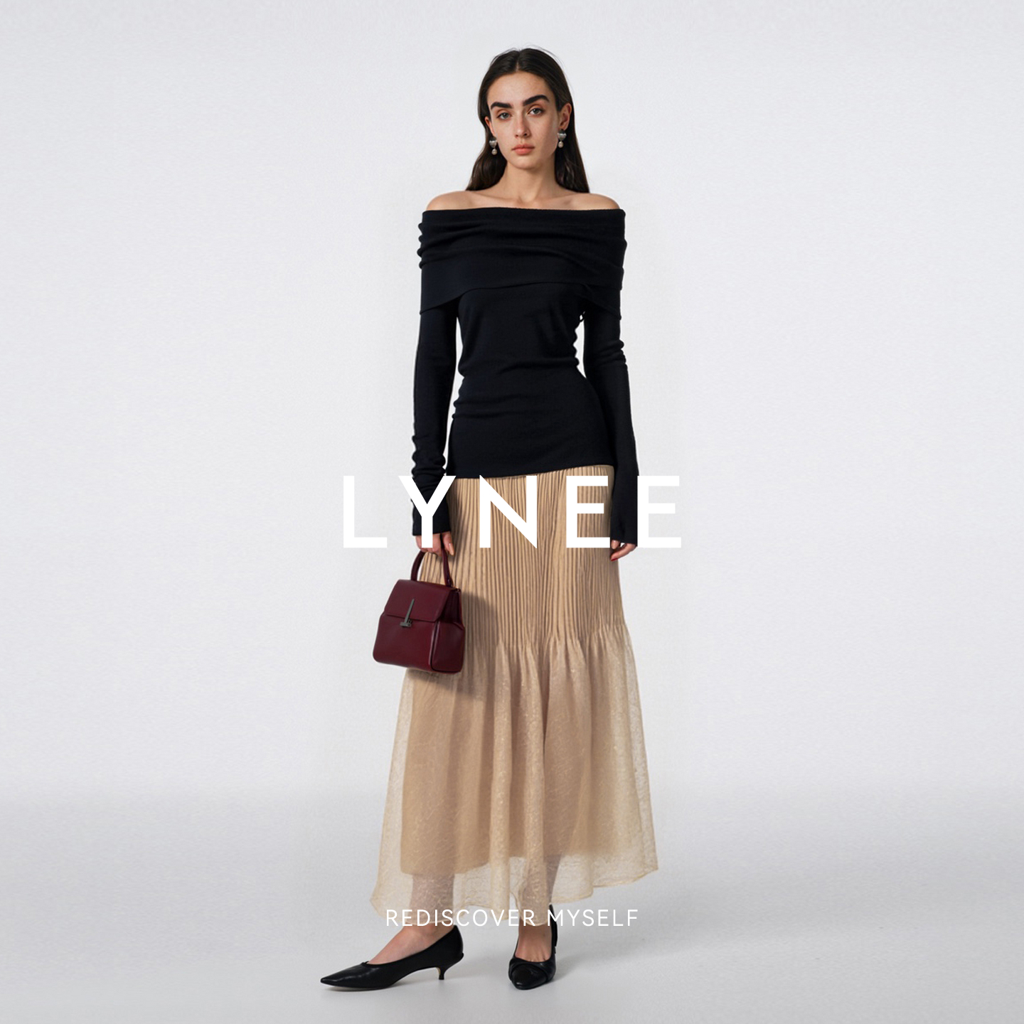 LYNEE【美人鱼】设计感百褶半身裙女2025秋新款高级感气质鱼尾裙