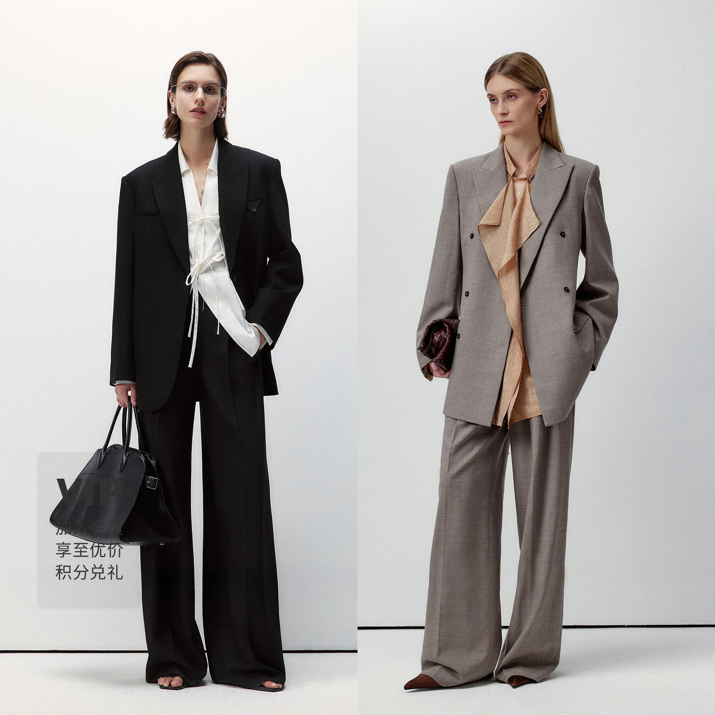 LYNEE【黑标系列】人生西裤 无腰头精仿羊毛裤女百搭通勤休闲裤