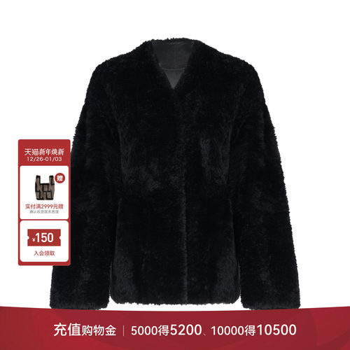 LYNEE 【黑标贝利特】拉贡皮毛一体短外套女高端轻奢皮草2025冬