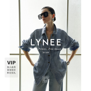 LYNEE【里约艺术】莱赛尔X型收腰显瘦牛仔衬衫式外套女秋休闲夹克