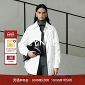 新款 LYNEE 轻暖外套 式 白鹅绒羽绒服女25冬季 富士山下 白色衬衫